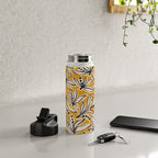 Lily Flower Pattern #2 Water Bottle Gallery Image 4
