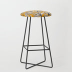 Lily Flower Pattern #2 Stool Gallery Image 1