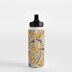 Lily Flower Pattern #2 Water Bottle Gallery Image 2
