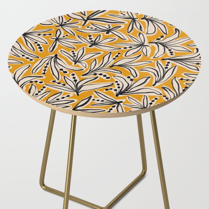 Lily Flower Pattern #2 Side Table Gallery Image 2