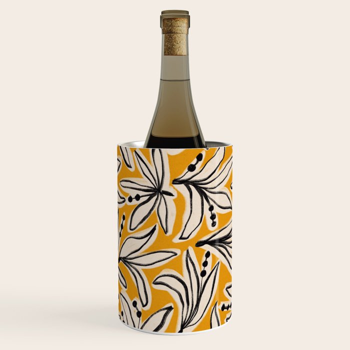 Lily Flower Pattern #2 Wine Chiller Gallery Image 3