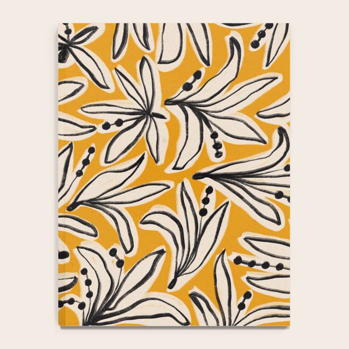 Lily Flower Pattern #2 Notebook Gallery Image 4