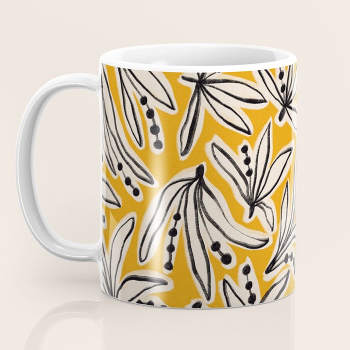 Lily Flower Pattern #2 Coffee Mug Gallery Image 3