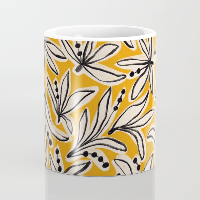 Lily Flower Pattern #2 Coffee Mug Gallery Image 4