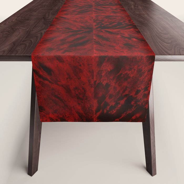 Faux Tortoiseshell 2 - Red Table Runner Gallery Image 1