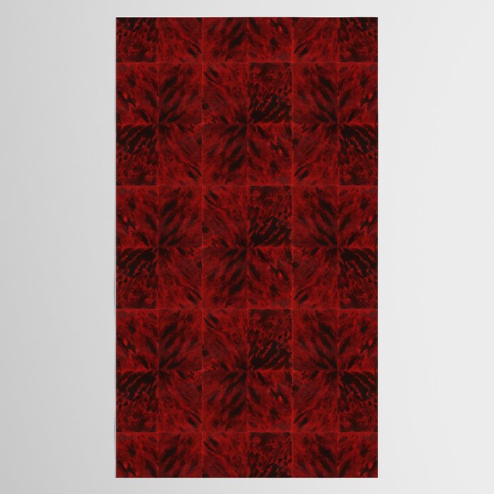 Faux Tortoiseshell 2 - Red Tablecloth Gallery Image 2