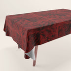 Faux Tortoiseshell 2 - Red Tablecloth Gallery Image 1