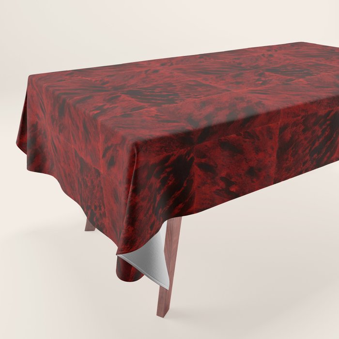 Faux Tortoiseshell 2 - Red Tablecloth Gallery Image 1