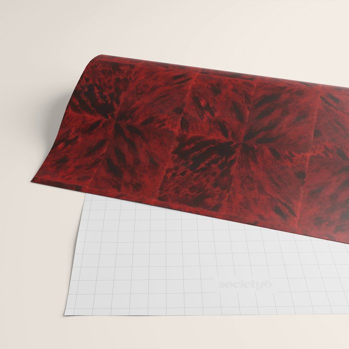 Faux Tortoiseshell 2 - Red Wrapping Paper Gallery Image 2