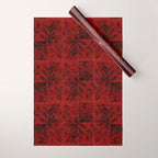 Faux Tortoiseshell 2 - Red Wrapping Paper Gallery Image 1