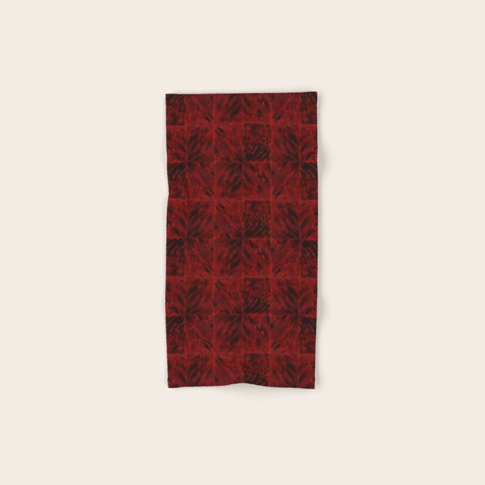 Faux Tortoiseshell 2 - Red Bath Towel Gallery Image 1