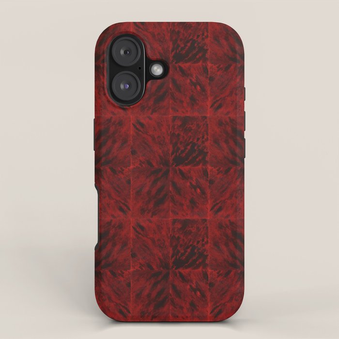 Faux Tortoiseshell 2 - Red iPhone Case Gallery Image 1