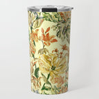 Watercolor Golden Bloom Travel Mug Gallery Image 1