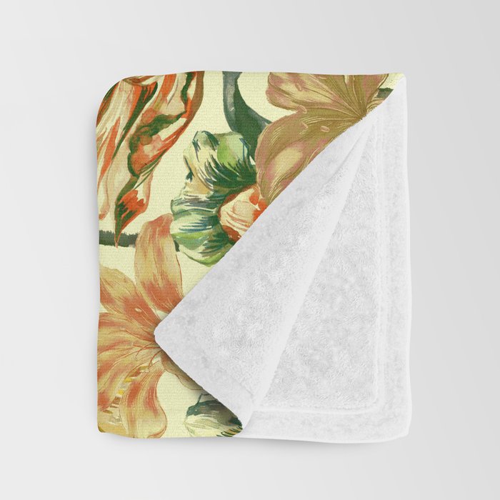 Watercolor Golden Bloom Throw Blanket Gallery Image 3