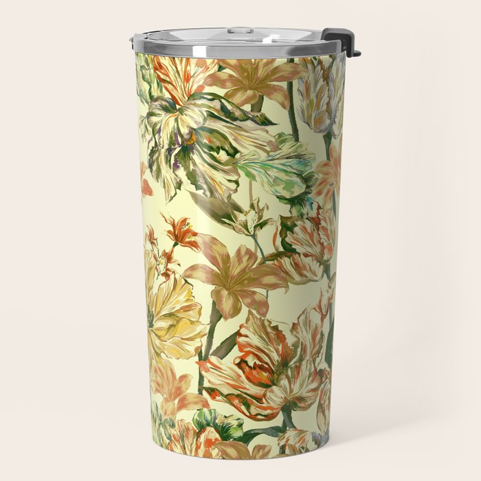Watercolor Golden Bloom Travel Mug Gallery Image 2