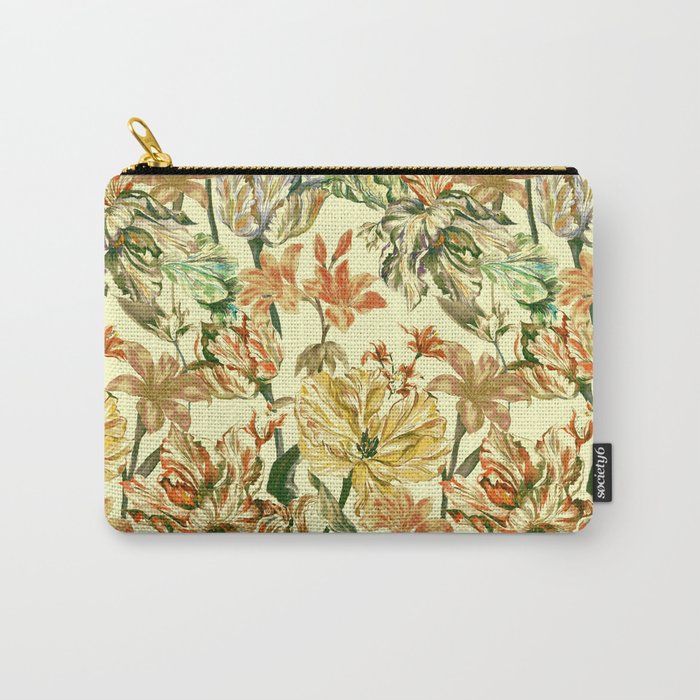 Watercolor Golden Bloom Carry All Pouch Gallery Image 1
