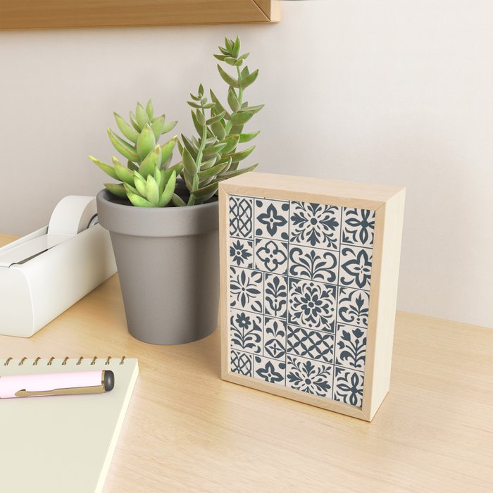 Dark Faux Tile Mini Art Print Gallery Image 2