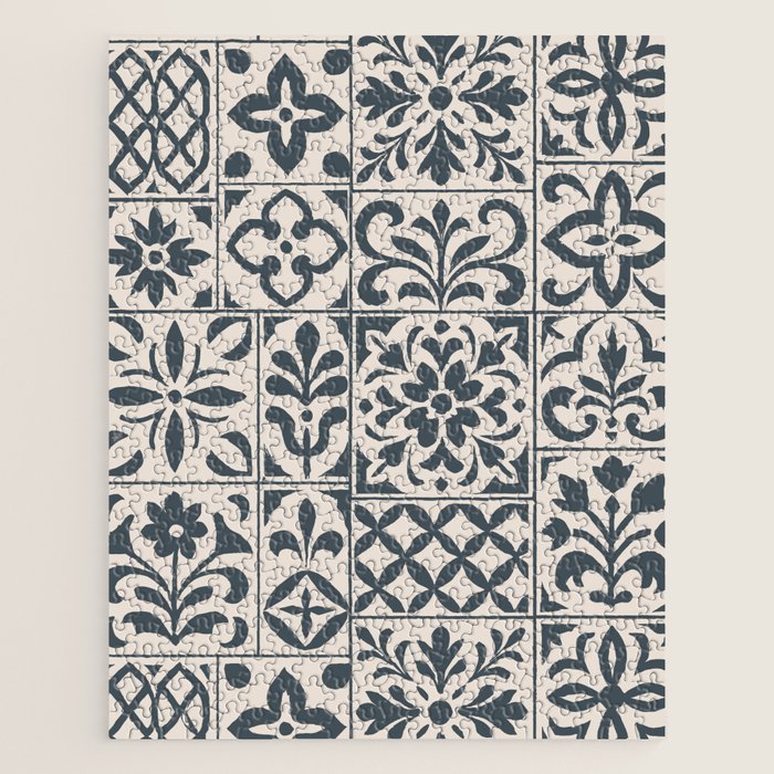 Dark Faux Tile Jigsaw Puzzle Gallery Image 1