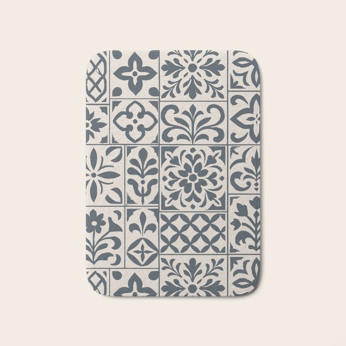 Dark Faux Tile Bath Mat Gallery Image 1