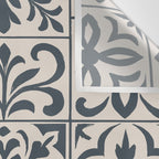 Dark Faux Tile Wall Tapestry Gallery Image 3