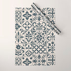 Dark Faux Tile Wrapping Paper Gallery Image 1