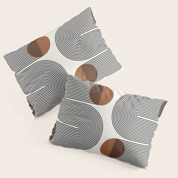 Abstraction_SUN_LINE_POP_ART_Minimalism_S001S Pillow Sham Gallery Image 3