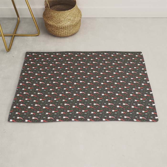 Cute Christmas Elves Rug Gallery Image 1