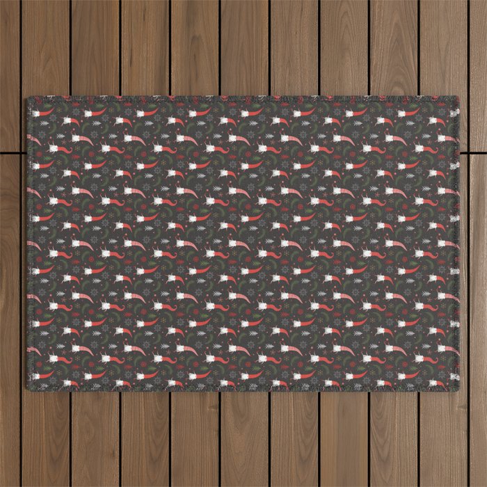 Cute Christmas Elves Outdoor Rug Gallery Image 1