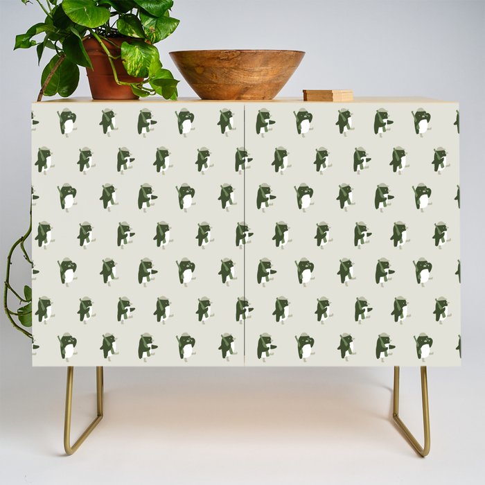 March of the Penguins pattern Credenza Gallery Image 1