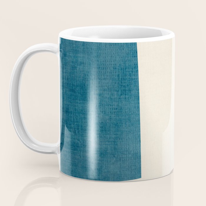Navy Rust Brown Green Modern Artwork Coffee Mug Gallery Image 3