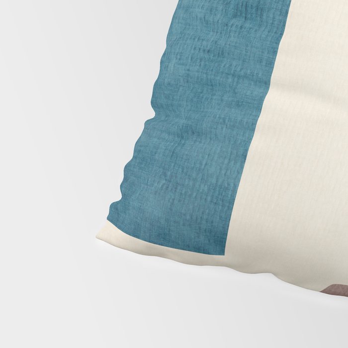 Navy Rust Brown Green Modern Artwork Pillow Sham Gallery Image 4