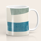 Navy Rust Brown Green Modern Artwork Coffee Mug Gallery Image 1