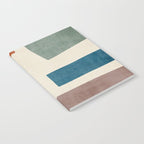 Navy Rust Brown Green Modern Artwork Notebook Gallery Image 2