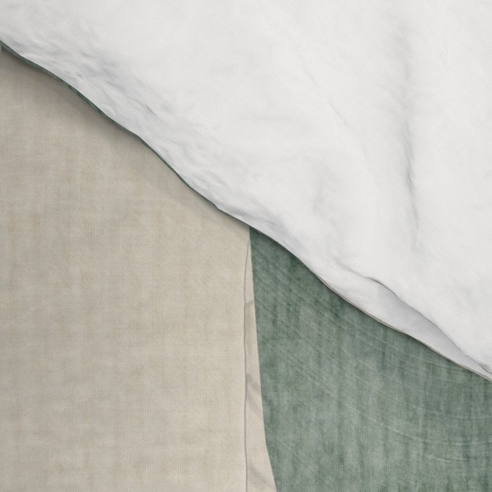 Navy Rust Brown Green Modern Artwork Comforter Gallery Image 4