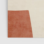 Navy Rust Brown Green Modern Artwork Poster Gallery Image 3