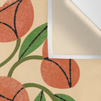 Peach Rose Bouquet Wall Tapestry Gallery Image 3