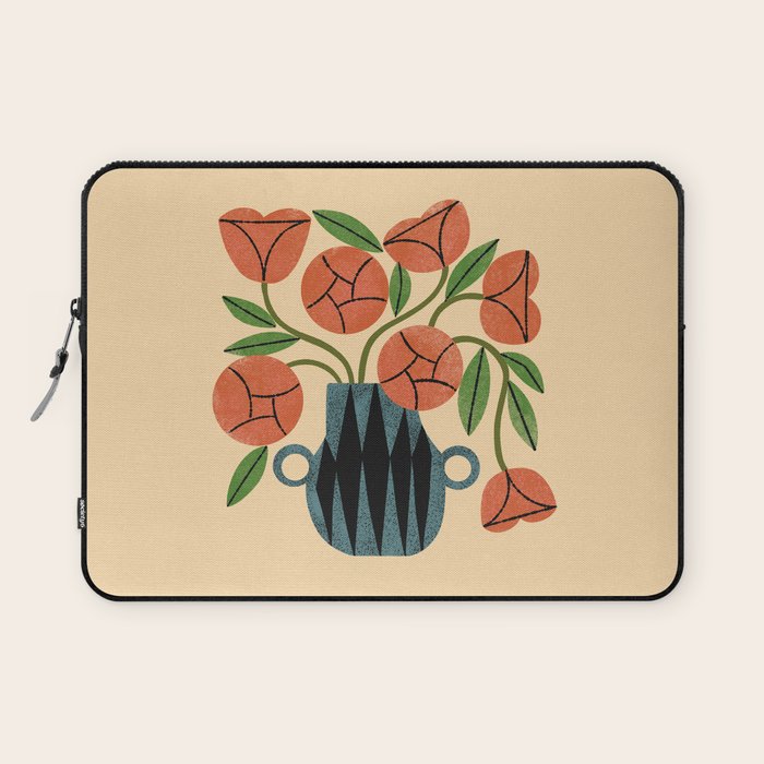 Peach Rose Bouquet Laptop Sleeve Gallery Image 1