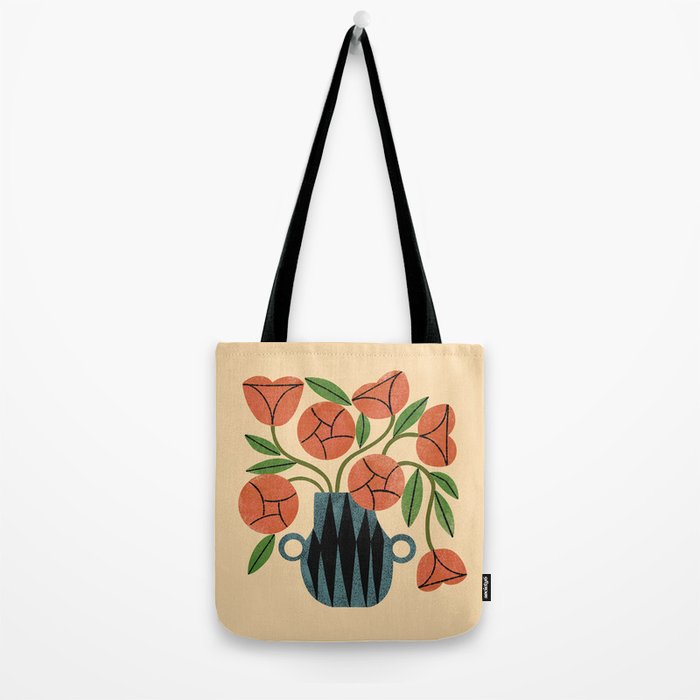 Peach Rose Bouquet Tote Bag Gallery Image 2