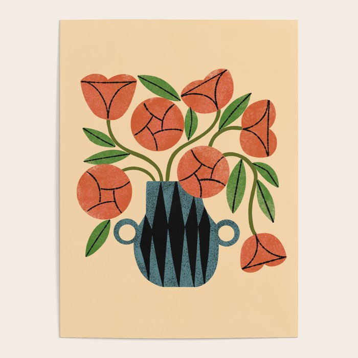 Peach Rose Bouquet Poster Gallery Image 4