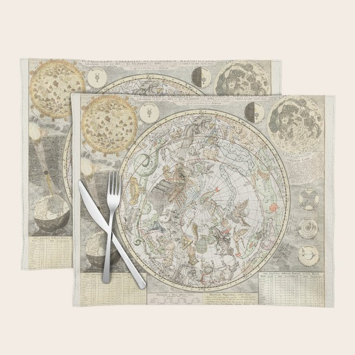 Star map of the Southern Starry Sky Placemat Gallery Image 1