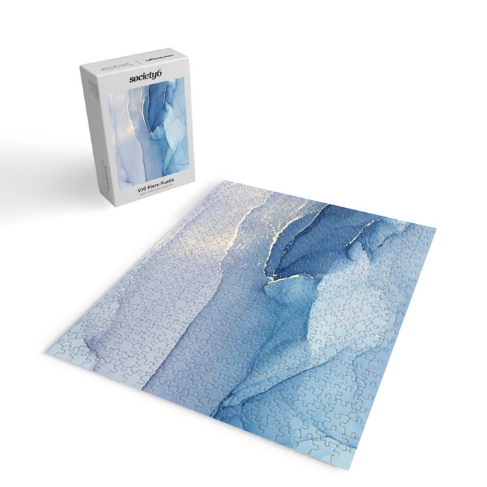 Abstract Blue Art Print By LandSartprints Jigsaw Puzzle Gallery Image 2