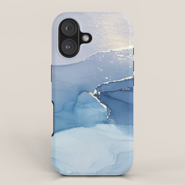 Abstract Blue Art Print By LandSartprints iPhone Case Gallery Image 1