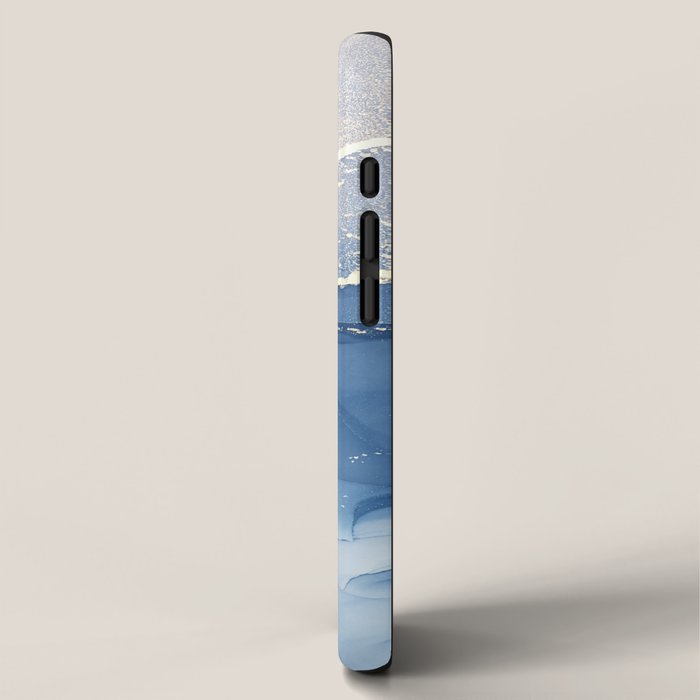 Abstract Blue Art Print By LandSartprints iPhone Case Gallery Image 2