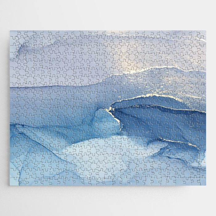 Abstract Blue Art Print By LandSartprints Jigsaw Puzzle Gallery Image 1