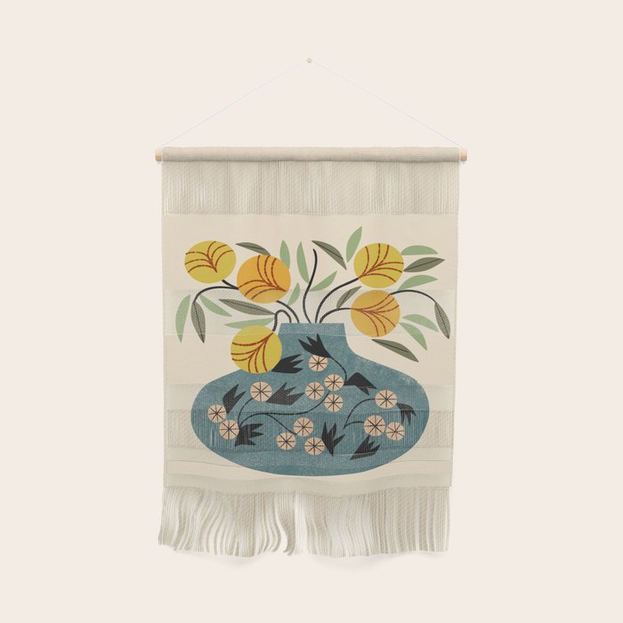 Painted Vase Blooms Wall Hanging Gallery Image 1