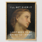 Dramatic - Funny Self Care, Mental Health Quote Serving Tray Gallery Image 1