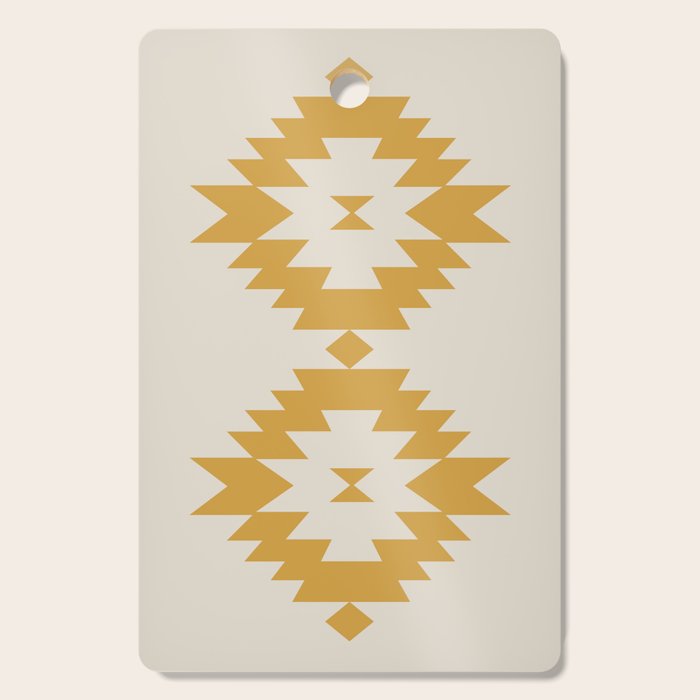 Southwestern Minimalism - Golden Yellow Neutral Beige Cutting Board Gallery Image 1