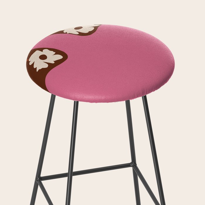 Big pot with flower  Stool Gallery Image 2