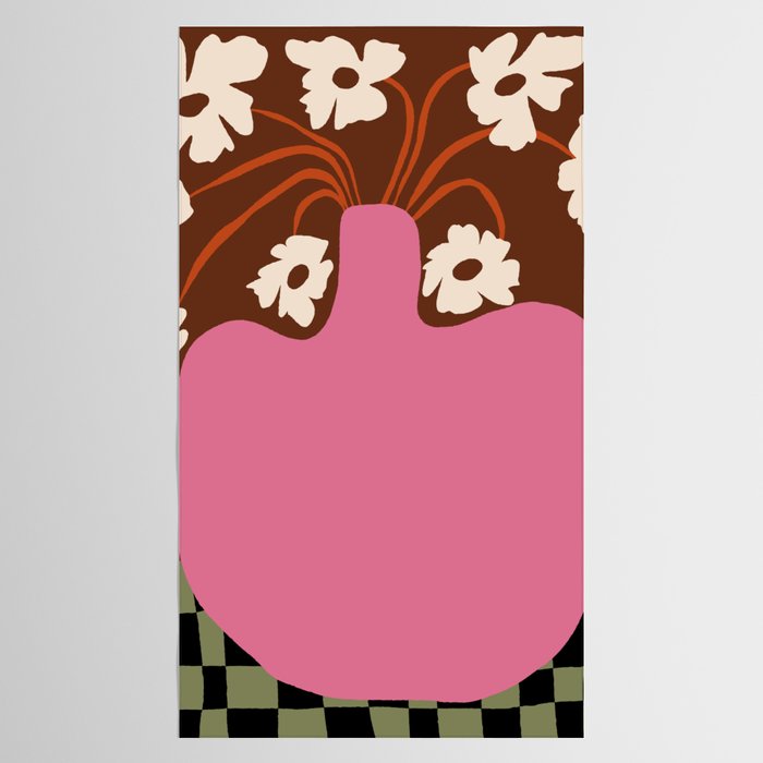 Big pot with flower  Tablecloth Gallery Image 2