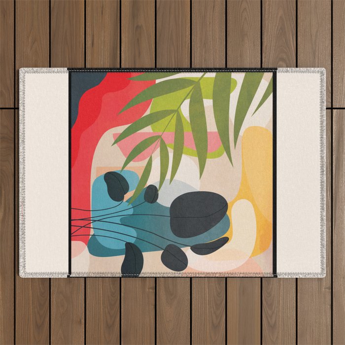 Sunrise Garden 4  Outdoor Rug Gallery Image 1